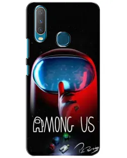 Чехол для Vivo Y15 с картинкой «Красный импостер — макро» Чехол для Vivo Y15 с картинкой «Красный импостер — макро»