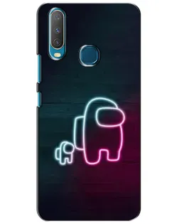 Чехол для Vivo Y15 с картинкой «Among Us неон-арт» Чехол для Vivo Y15 с картинкой «Among Us неон-арт»
