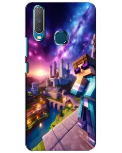 Чехол для Vivo Y15 с картинкой «Стив и космос» Чехол для Vivo Y15 с картинкой «Стив и космос»