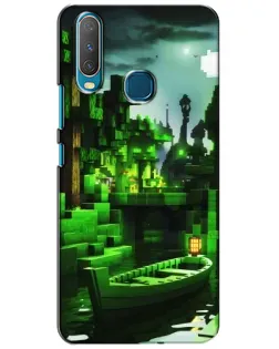 Чехол для Vivo Y15 с картинкой «Minecraft лесной пейзаж» Чехол для Vivo Y15 с картинкой «Minecraft лесной пейзаж»