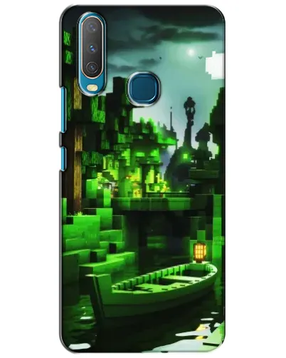 Чехол для Vivo Y15 с картинкой «Minecraft лесной пейзаж»