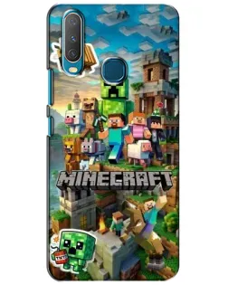 Чехол для Vivo Y15 с картинкой «Замок Minecraft» Чехол для Vivo Y15 с картинкой «Замок Minecraft»