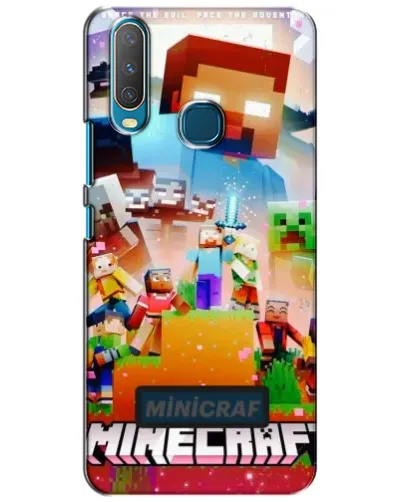 Чехол для Vivo Y15 с картинкой «Minecraft герои игры»