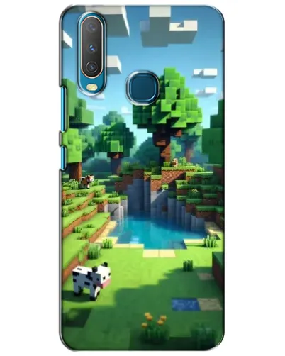 Чехол для Vivo Y15 с картинкой «Minecraft летний день»