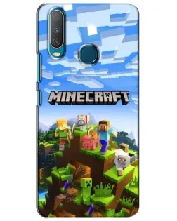 Чехол для Vivo Y15 с картинкой «Minecraft классический мир» Чехол для Vivo Y15 с картинкой «Minecraft классический мир»