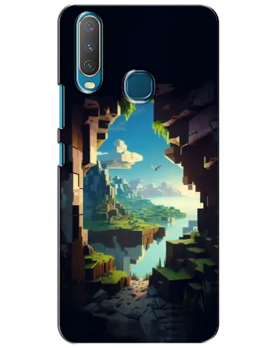 Чехол для Vivo Y15 с картинкой «Вид из пещеры»
