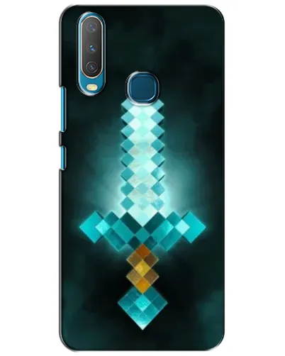 Чехол для Vivo Y15 с картинкой «Алмазный меч неон»