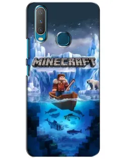Чехол для Vivo Y15 с картинкой «Minecraft ледяной мир» Чехол для Vivo Y15 с картинкой «Minecraft ледяной мир»