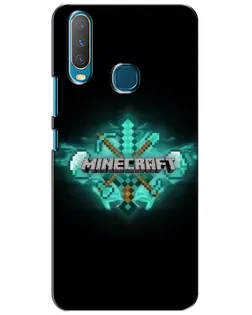 Чехол для Vivo Y15 с картинкой «Minecraft Diamond лого» Чехол для Vivo Y15 с картинкой «Minecraft Diamond лого»