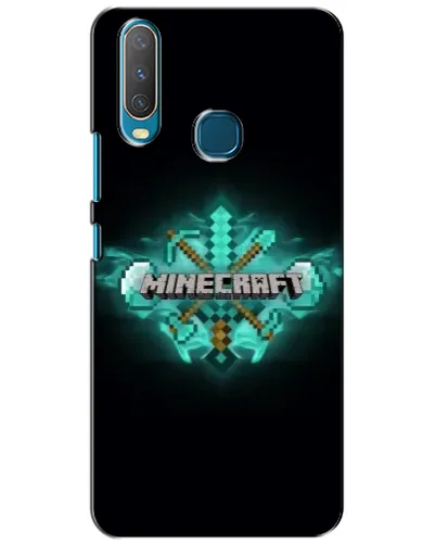 Чехол для Vivo Y15 с картинкой «Minecraft Diamond лого»