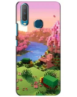 Чехол для Vivo Y15 с картинкой «Розовое дерево Minecraft» Чехол для Vivo Y15 с картинкой «Розовое дерево Minecraft»