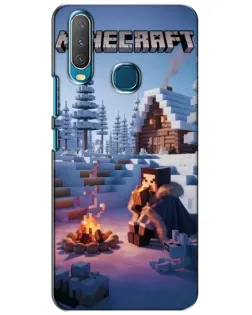Чехол для Vivo Y15 с картинкой «Зимний Minecraft» Чехол для Vivo Y15 с картинкой «Зимний Minecraft»