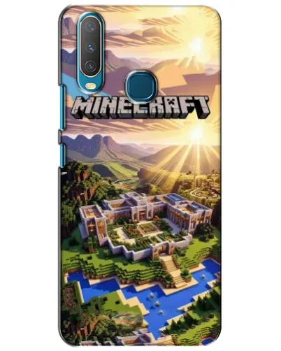 Чехол для Vivo Y15 с картинкой «Minecraft панорама»