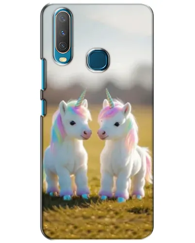 Чехол для Vivo Y15 с картинкой «Пара единорогов» Чехол для Vivo Y15 с картинкой «Пара единорогов»