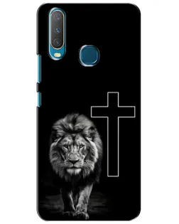 Чехол для Vivo Y15 с картинкой «Лев и Крест»