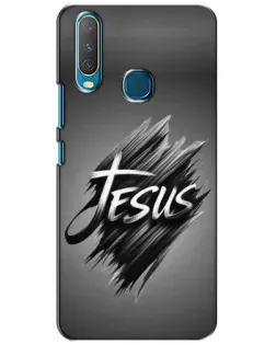 Чехол для Vivo Y15 с картинкой «Надпись Jesus Graffiti»