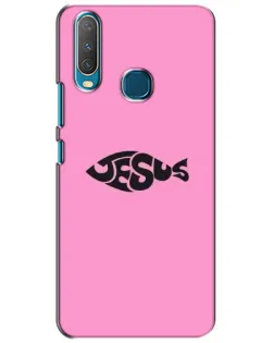 Чехол для Vivo Y15 с картинкой «Розовый символ  Jesus»