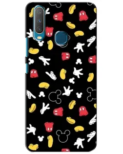 Чехол для Vivo Y15 с картинкой «Графический принт лапок»