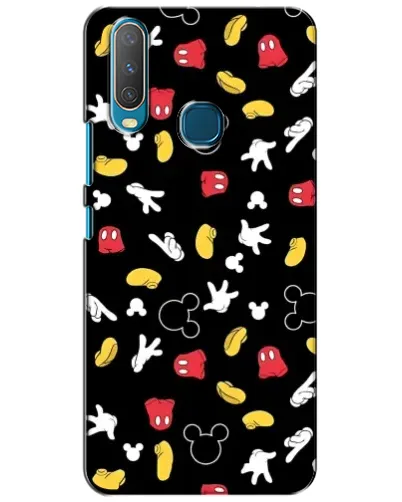 Чехол для Vivo Y15 с картинкой «Графический принт лапок»