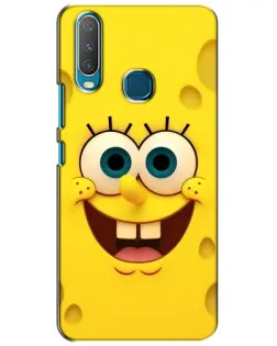 Чехол для Vivo Y15 с картинкой «Губка Боб улыбка»