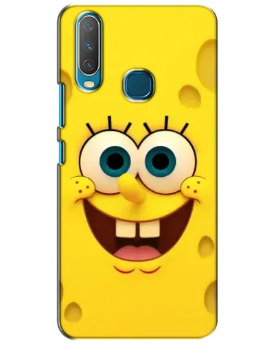Чехол для Vivo Y15 с картинкой «Губка Боб улыбка»