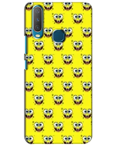 Чехол для Vivo Y15 с картинкой «Паттерн Губка Боб»