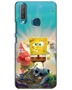 Чехол для Vivo Y15 с картинкой «Спанч Боб победитель»