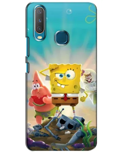 Чехол для Vivo Y15 с картинкой «Спанч Боб победитель»
