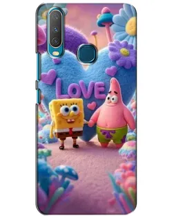 Чехол для Vivo Y15 с картинкой «Губка Боб Патрик»