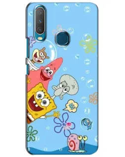 Чехол для Vivo Y15 с картинкой «Веселые пузырьки»