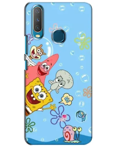 Чехол для Vivo Y15 с картинкой «Веселые пузырьки»