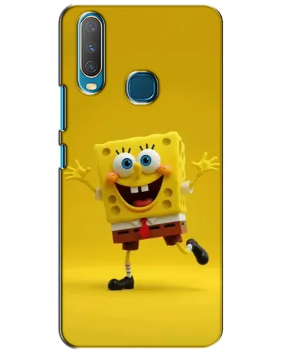 Чехол для Vivo Y15 с картинкой «Позитивный Губка Боб»