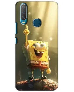 Чехол для Vivo Y15 с картинкой «Сияющий Спанч Боб»