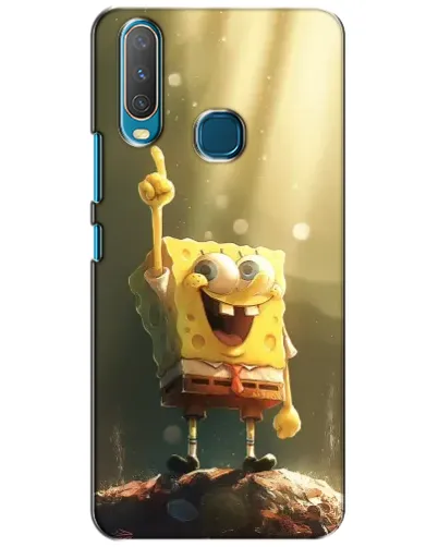Чехол для Vivo Y15 с картинкой «Сияющий Спанч Боб»