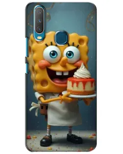 Чехол для Vivo Y15 с картинкой «Повар Спанч Боб»