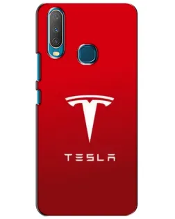 Чехол для Vivo Y15 с картинкой «Tesla Red Classic»