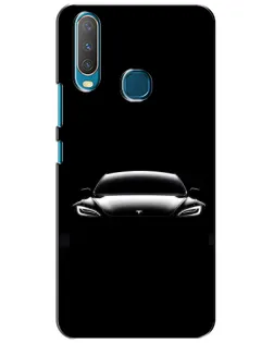 Чехол для Vivo Y15 с картинкой «Фары Tesla Night»
