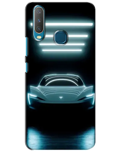 Чехол для Vivo Y15 с картинкой «Tesla в неоне» Чехол для Vivo Y15 с картинкой «Tesla в неоне»