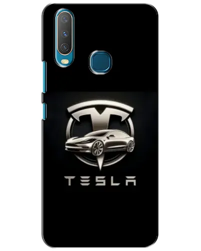Чехол для Vivo Y15 с картинкой «Tesla — серебристое авто» Чехол для Vivo Y15 с картинкой «Tesla — серебристое авто»