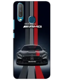 Чехол для Vivo Y15 с картинкой «Mercedes — белый карбон» Чехол для Vivo Y15 с картинкой «Mercedes — белый карбон»