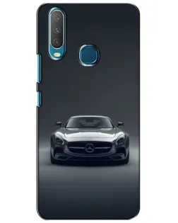 Чехол для Vivo Y15 с картинкой «Mercedes на черном»