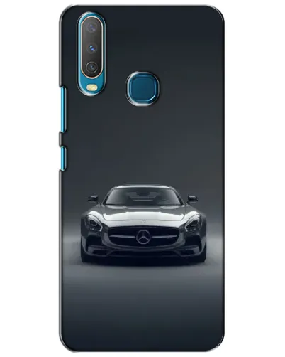 Чехол для Vivo Y15 с картинкой «Mercedes на черном»