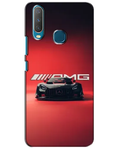 Чехол для Vivo Y15 с картинкой «Mercedes AMG — красная линия»