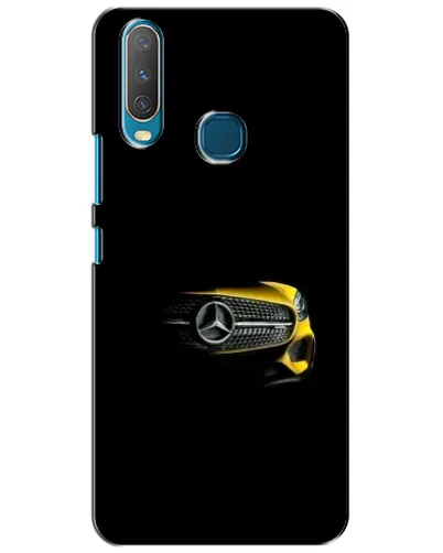 Чехол для Vivo Y15 с картинкой «Mercedes — ретро стиль»