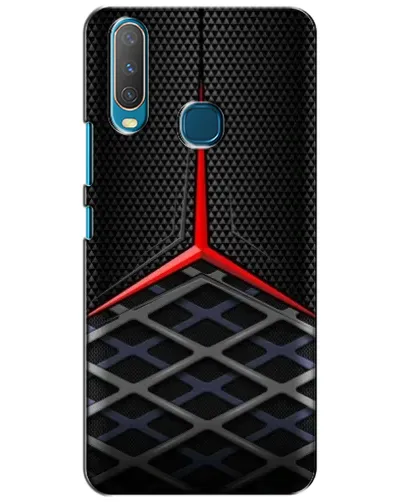 Чехол для Vivo Y15 с картинкой «Mercedes Carbon Grid»