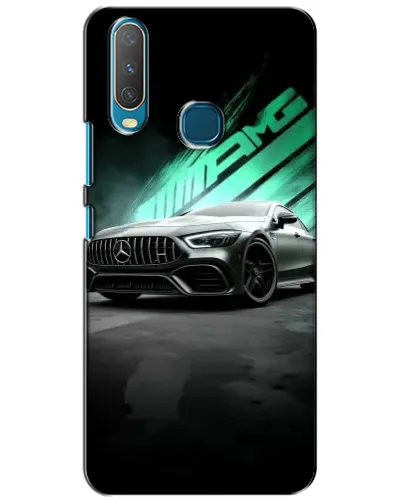 Чехол для Vivo Y15 с картинкой «Темный Mercedes AMG»