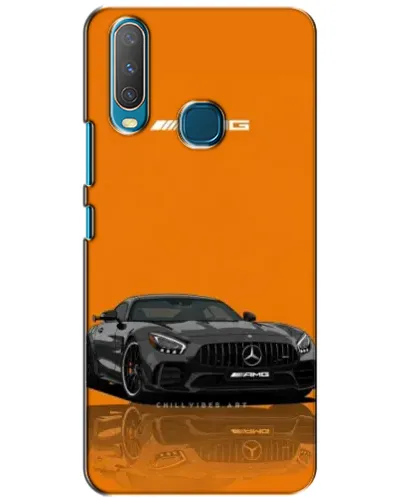 Чехол для Vivo Y15 с картинкой «Оранжевый Mercedes AMG»