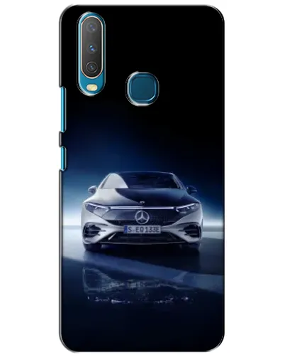 Чехол для Vivo Y15 с картинкой «Ночной Mercedes EQ»