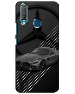 Чехол для Vivo Y15 с картинкой «Mercedes AMG — графика»
