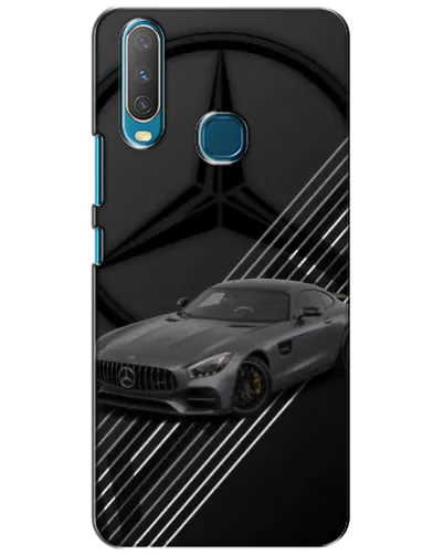 Чехол для Vivo Y15 с картинкой «Mercedes AMG — графика»